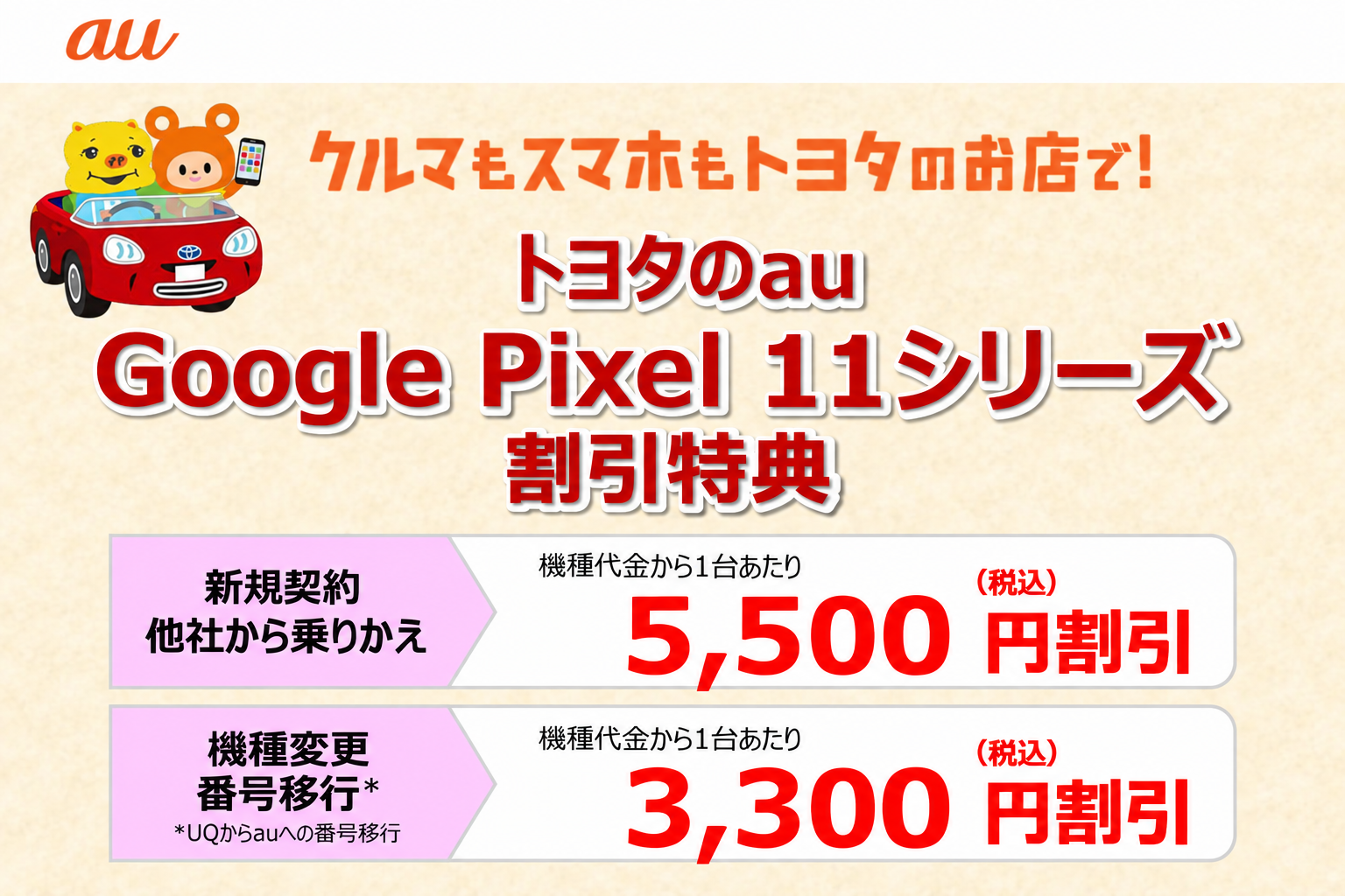 Google Pixel 11 シリーズ割引特典