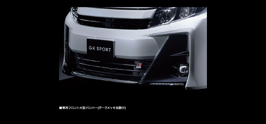 専用フロント大型バンパー（ダークメッキ加飾付）